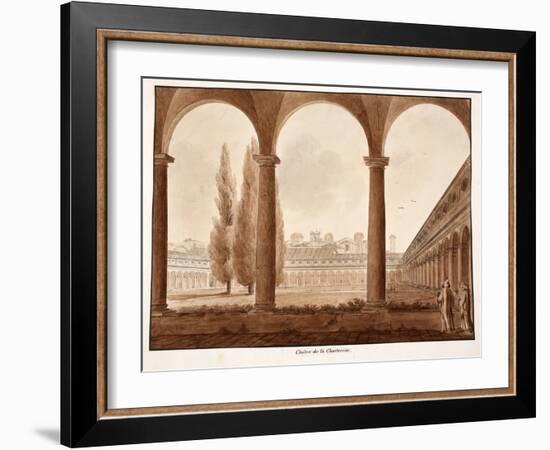 The Cloister of the Charterhouse, 1833-Agostino Tofanelli-Framed Giclee Print