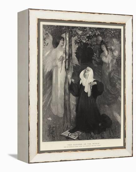 The Cloister or the World-Arthur Hacker-Framed Premier Image Canvas