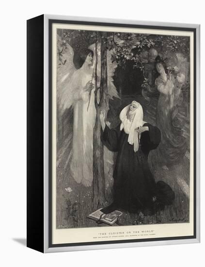 The Cloister or the World-Arthur Hacker-Framed Premier Image Canvas