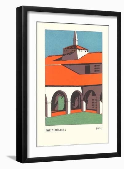 The Cloisters, SDSU, San Diego, California-null-Framed Art Print