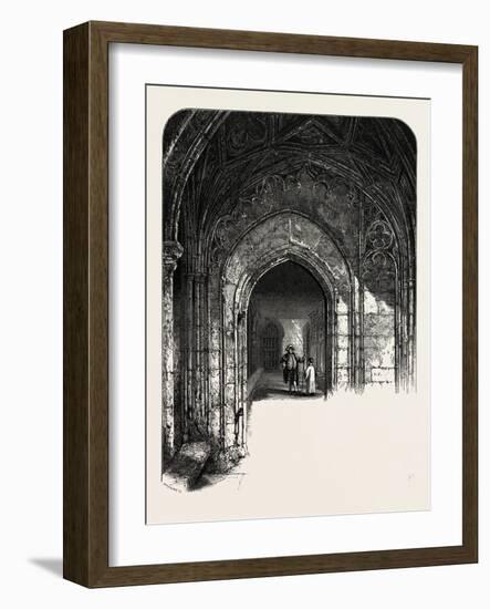 The Cloisters, Windsor, UK, 19th Century-null-Framed Giclee Print