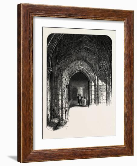 The Cloisters, Windsor, UK, 19th Century-null-Framed Giclee Print