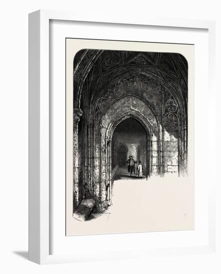 The Cloisters, Windsor, UK, 19th Century-null-Framed Giclee Print