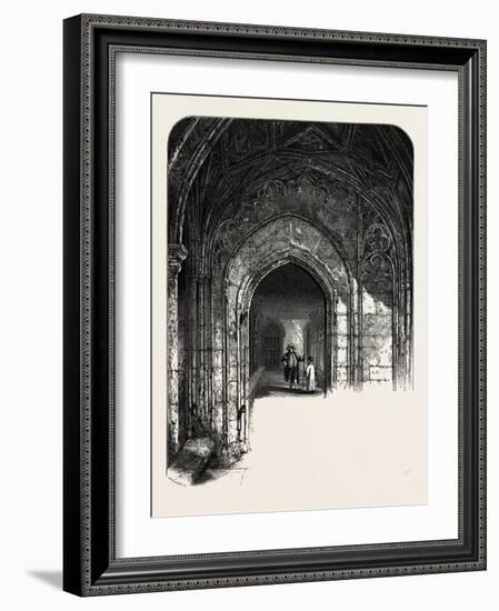 The Cloisters, Windsor, UK, 19th Century-null-Framed Giclee Print