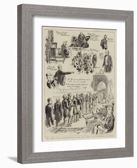 The Close of the Committee Stage of the Irish Crimes Bill in the House of Commons-Sydney Prior Hall-Framed Giclee Print