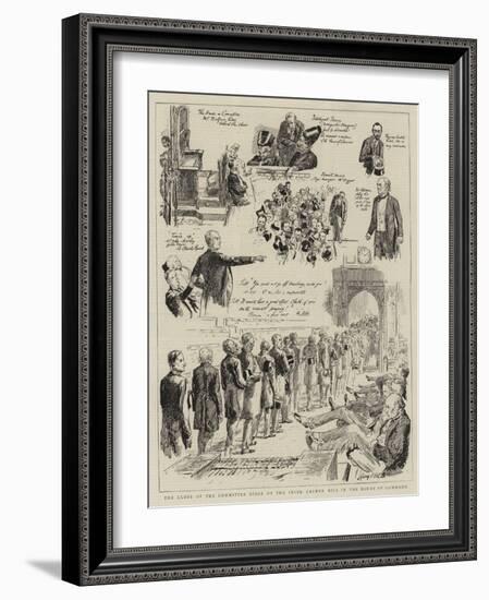 The Close of the Committee Stage of the Irish Crimes Bill in the House of Commons-Sydney Prior Hall-Framed Giclee Print