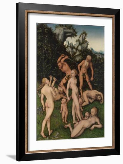 The Close of the Silver Age, Ca 1530-Lucas Cranach the Elder-Framed Giclee Print