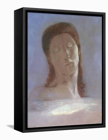 The Closed Eyes, 1890-Odilon Redon-Framed Premier Image Canvas