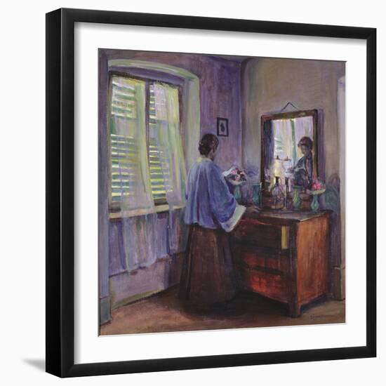 The Closed Shutters (Oil on Canvas)-Elizabeth Nourse-Framed Giclee Print