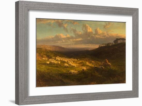 The Closing Day, Scene in Sussex, 1872-George Vicat Cole-Framed Giclee Print