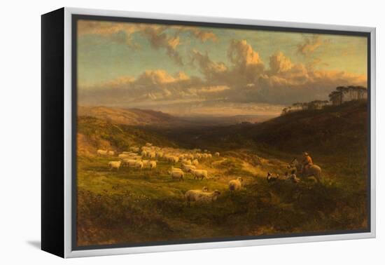 The Closing Day, Scene in Sussex, 1872-George Vicat Cole-Framed Premier Image Canvas