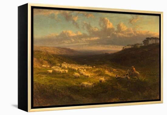 The Closing Day, Scene in Sussex, 1872-George Vicat Cole-Framed Premier Image Canvas