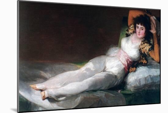 The Clothed Maja, C1800-Francisco de Goya-Mounted Giclee Print