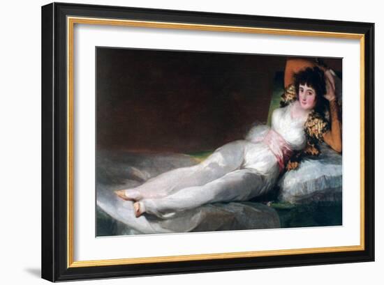The Clothed Maja, C1800-Francisco de Goya-Framed Giclee Print