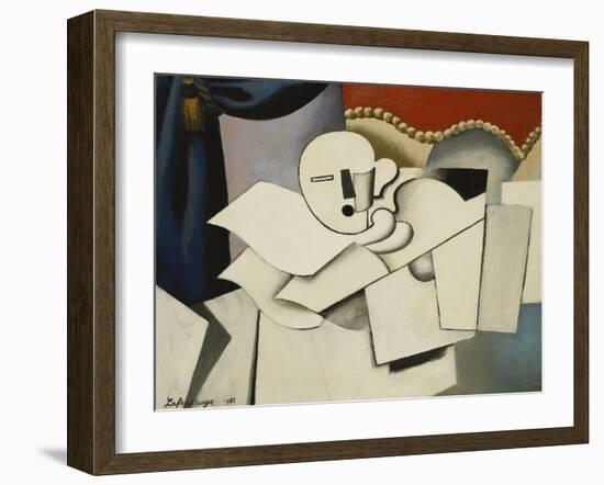 The Clown; Le Pierrot, 1922-Roger de La Fresnaye-Framed Giclee Print