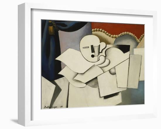 The Clown; Le Pierrot, 1922-Roger de La Fresnaye-Framed Giclee Print