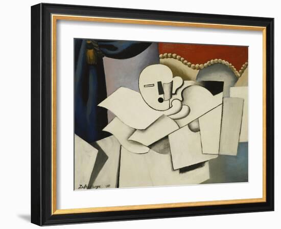 The Clown; Le Pierrot, 1922-Roger de La Fresnaye-Framed Giclee Print