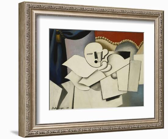 The Clown; Le Pierrot, 1922-Roger de La Fresnaye-Framed Giclee Print