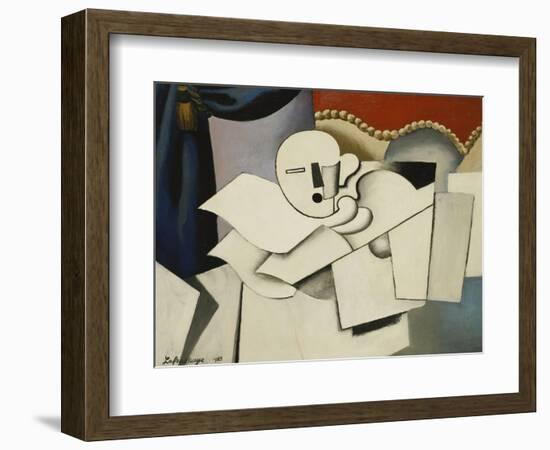 The Clown; Le Pierrot, 1922-Roger de La Fresnaye-Framed Giclee Print