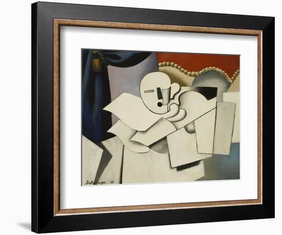 The Clown; Le Pierrot, 1922-Roger de La Fresnaye-Framed Giclee Print