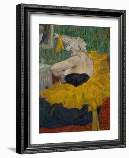 The Clowness Cha-U-Kao, 1895-Henri de Toulouse-Lautrec-Framed Giclee Print