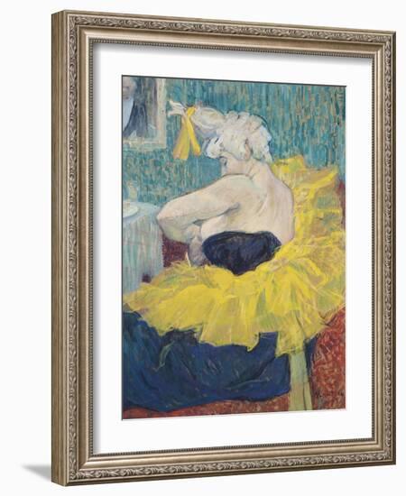 The Clowness Cha-U-Kao in a Tutu, 1895-Henri de Toulouse-Lautrec-Framed Giclee Print