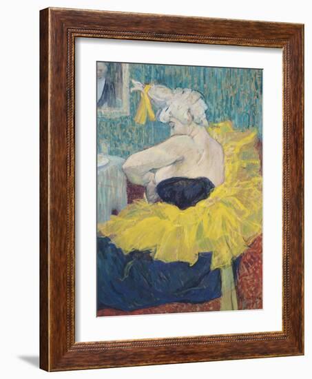 The Clowness Cha-U-Kao in a Tutu, 1895-Henri de Toulouse-Lautrec-Framed Giclee Print