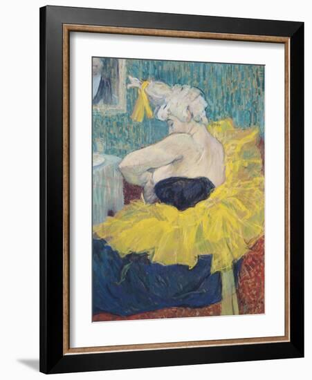 The Clowness Cha-U-Kao in a Tutu, 1895-Henri de Toulouse-Lautrec-Framed Giclee Print