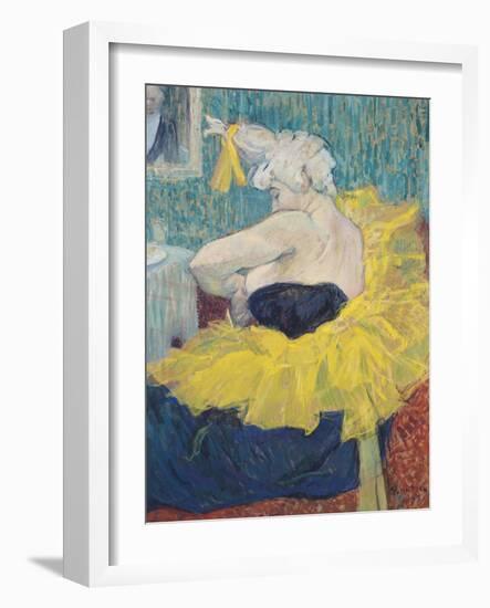 The Clowness Cha-U-Kao in a Tutu, 1895-Henri de Toulouse-Lautrec-Framed Giclee Print