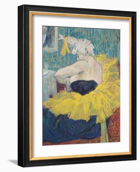 The Clowness Cha-U-Kao in a Tutu, 1895-Henri de Toulouse-Lautrec-Framed Giclee Print