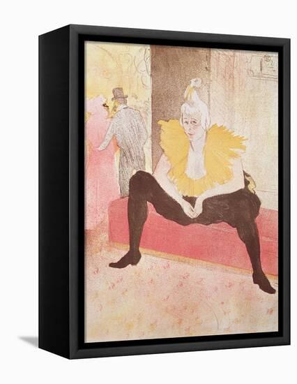 The Clowness Cha-U-Kao Seated, 1896-Henri de Toulouse-Lautrec-Framed Premier Image Canvas