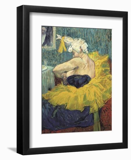 The Clowness Cha-U-Kao-Henri de Toulouse-Lautrec-Framed Art Print