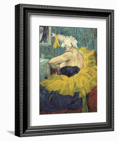 The Clowness Cha-U-Kao-Henri de Toulouse-Lautrec-Framed Art Print