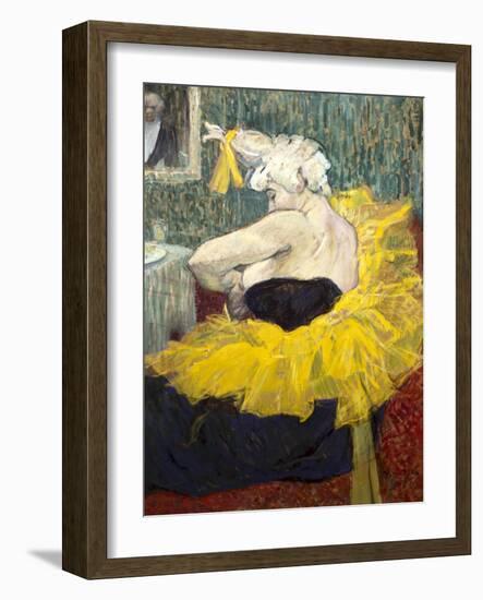 The Clowness Cha-U-Kao-Henri de Toulouse-Lautrec-Framed Art Print