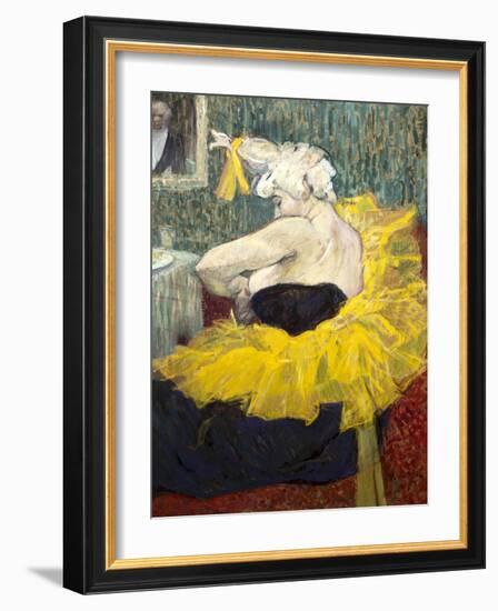 The Clowness Cha-U-Kao-Henri de Toulouse-Lautrec-Framed Art Print