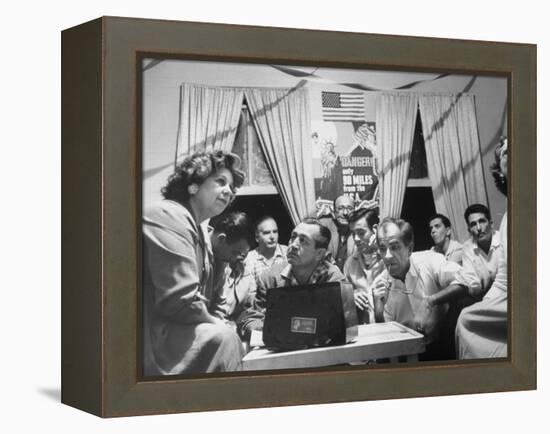 "The Club" a Center for Cuban Refugees-null-Framed Premier Image Canvas