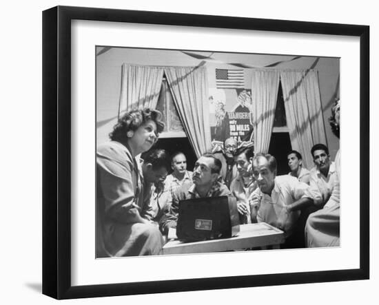 "The Club" a Center for Cuban Refugees-null-Framed Photographic Print