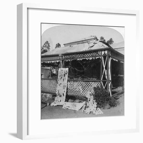 The 'Club' Which Was Struck by a 94Lb Boer Shell, Siege of Mafeking, South Africa, 1901-Underwood & Underwood-Framed Giclee Print