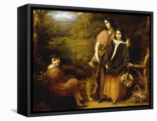 The Clutterbuck Children-John Linnell-Framed Premier Image Canvas