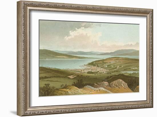 The Clyde and Rothesay Bay from Barone Hill-English School-Framed Giclee Print