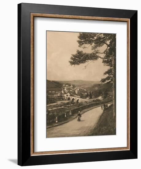 'The Clyde at Kirkfieldbank, from the Braes near Lanark', 1902-Unknown-Framed Photographic Print