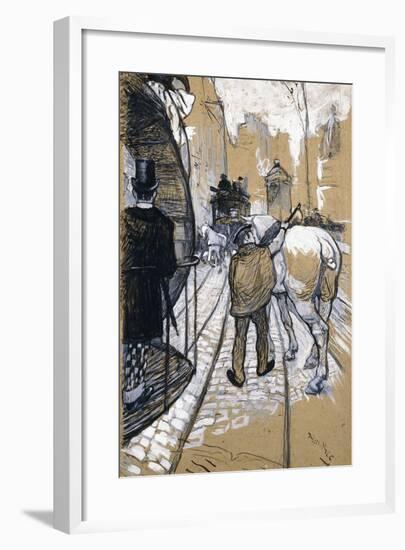 The Coach Driver of the Omnibus Company, 1888-Henri de Toulouse-Lautrec-Framed Giclee Print