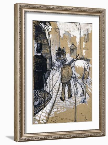 The Coach Driver of the Omnibus Company, 1888-Henri de Toulouse-Lautrec-Framed Giclee Print