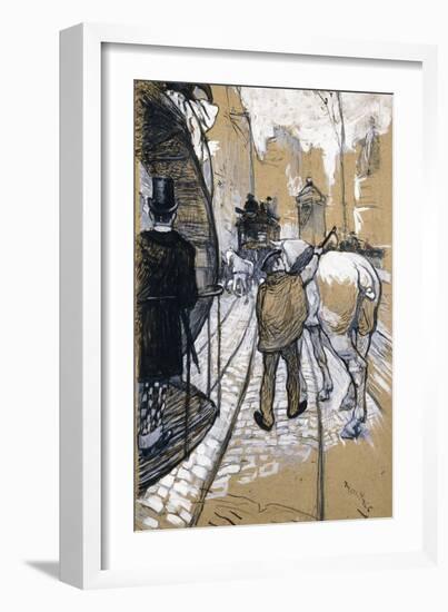 The Coach Driver of the Omnibus Company, 1888-Henri de Toulouse-Lautrec-Framed Giclee Print