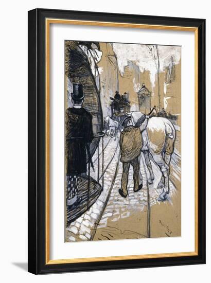 The Coach Driver of the Omnibus Company, 1888-Henri de Toulouse-Lautrec-Framed Giclee Print