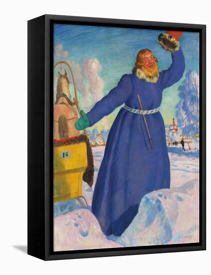 The Coachman, 1923-Boris Mihajlovic Kustodiev-Framed Premier Image Canvas