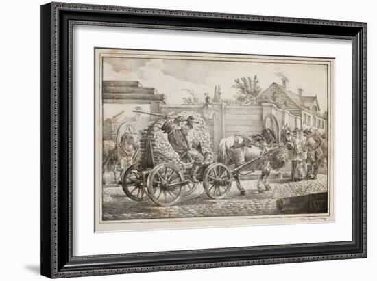 The Coachman with Kindling-Alexander Orlowski-Framed Giclee Print