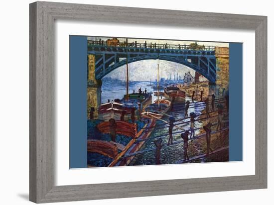 The Coal Carrier-Claude Monet-Framed Art Print