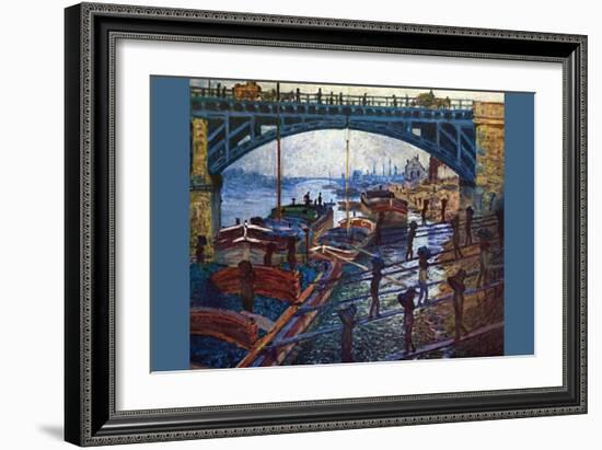 The Coal Carrier-Claude Monet-Framed Art Print
