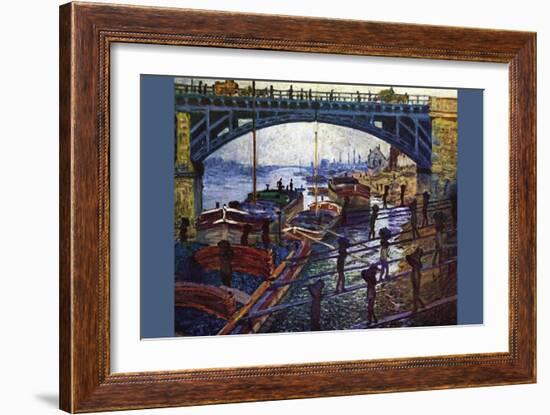 The Coal Carrier-Claude Monet-Framed Art Print